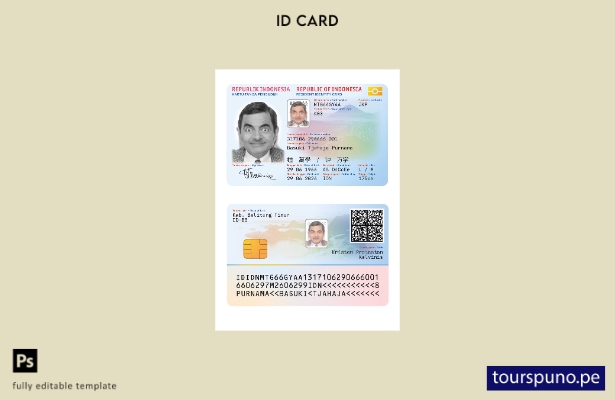 listo para imprimir la plantilla de nueva versión de la tarjeta de identificac 1